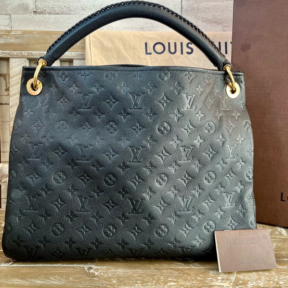 Louis Vuitton Artsy Monogram Black Empriente Hobo Handbag